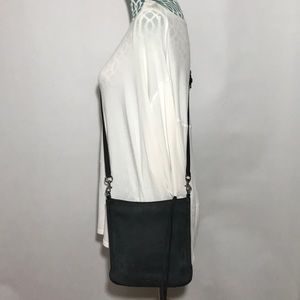 Rebecca Minkoff Grey Suede Small Crossbody Purse Feed Bag Style